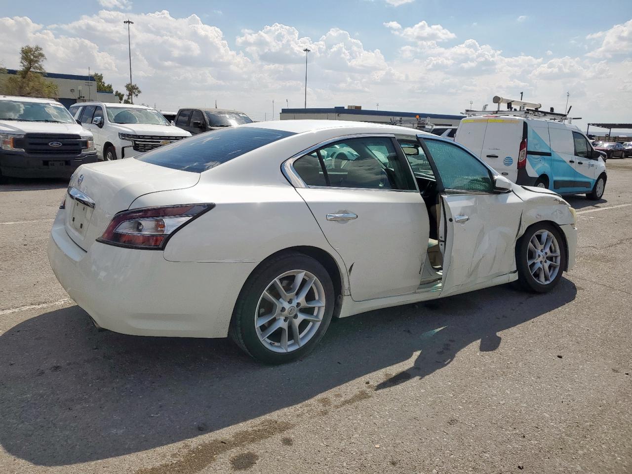 2014 Nissan Maxima S white sedan gas 1N4AA5APXEC456867 photo #4