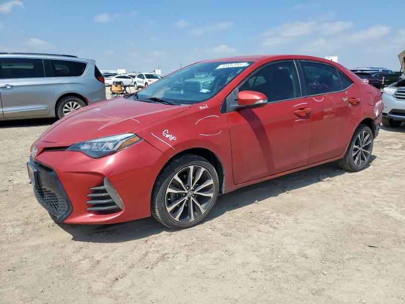  TOYOTA COROLLA 2018 Красный