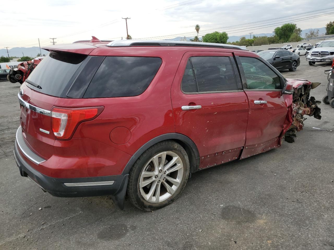 2018 Ford Explorer Limited red null gas 1FM5K7FH8JGC91048 photo #4