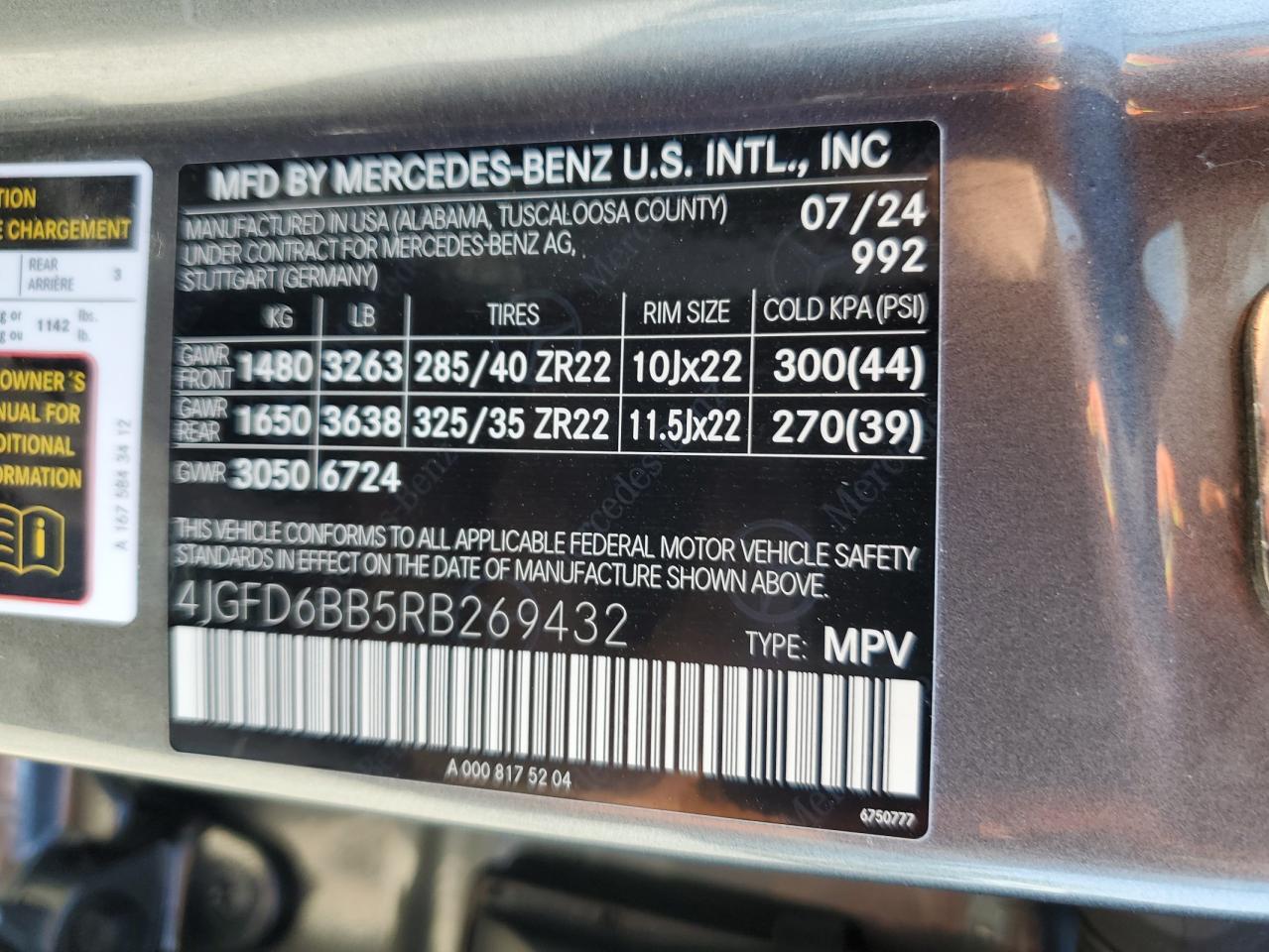 4JGFD6BB5RB269432 2024 Mercedes-Benz Gle Coupe Amg 53 4Matic
