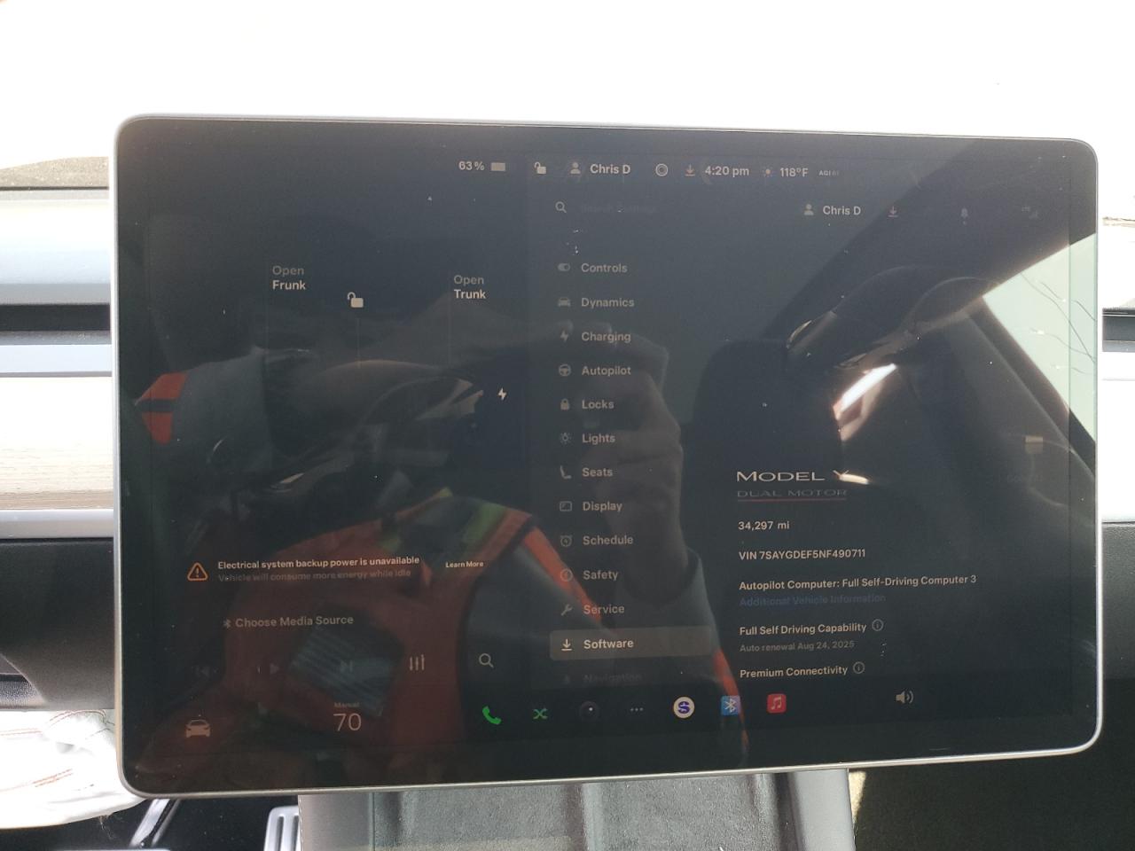 2022 Tesla Model Y VIN: 7SAYGDEF5NF490711 Lot: 68429555