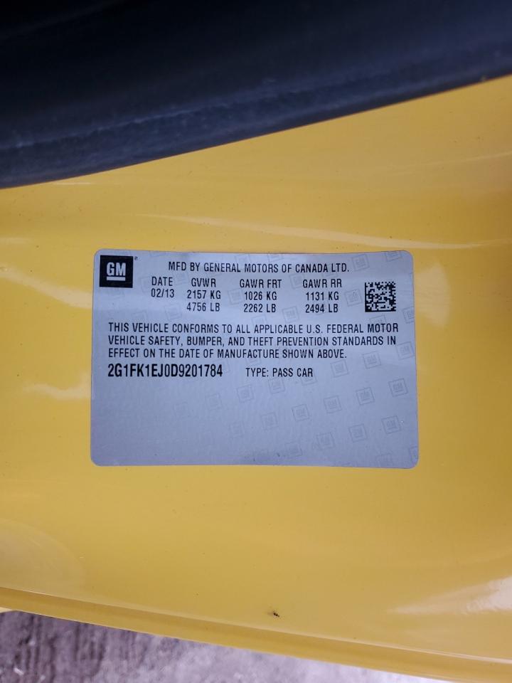 2013 Chevrolet Camaro 2Ss VIN: 2G1FK1EJ0D9201784 Lot: 70264715