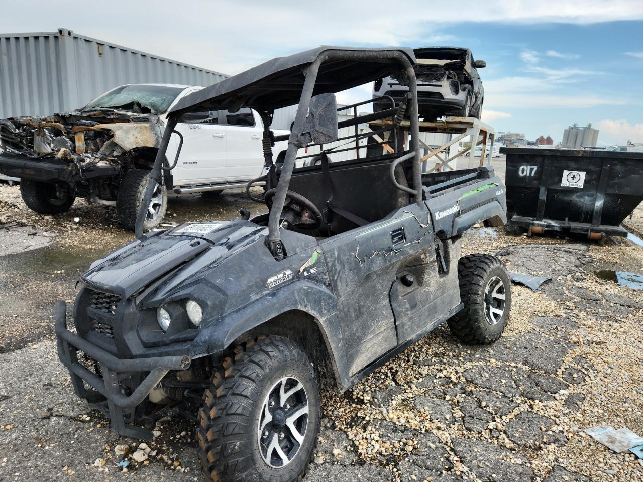 2022 Kawasaki Kaf700 A black null gas RGSW643A9NB750504 photo #3