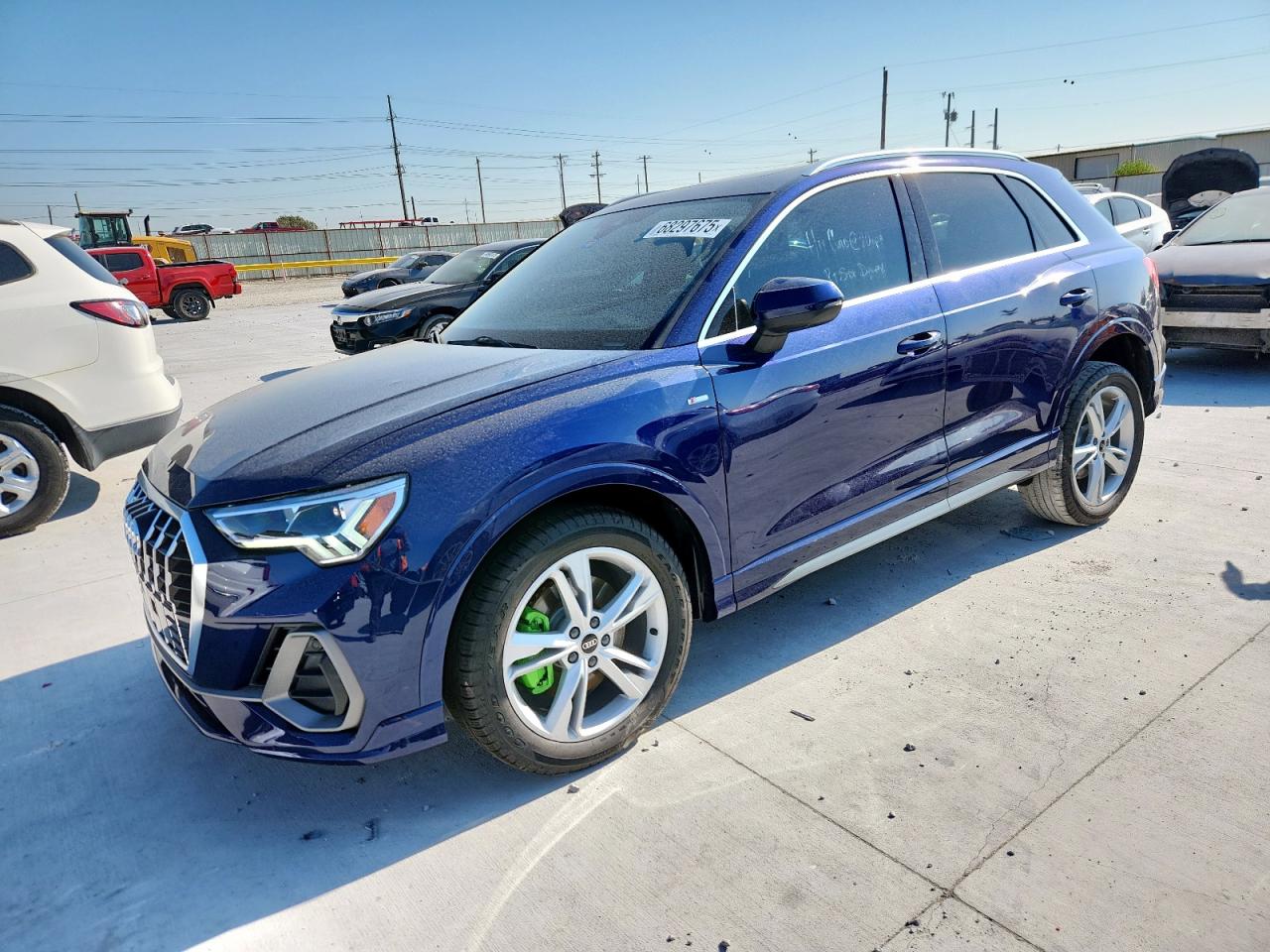 2022 Audi Q3 Premium Plus S Line 45 blue null gas WA1EECF38N1020535 photo #1