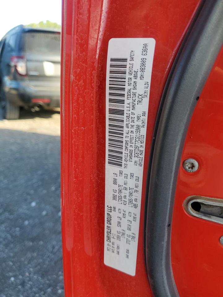 2012 Dodge Ram 2500 Laramie VIN: 3C6TD5FT7CG115900 Lot: 69683615