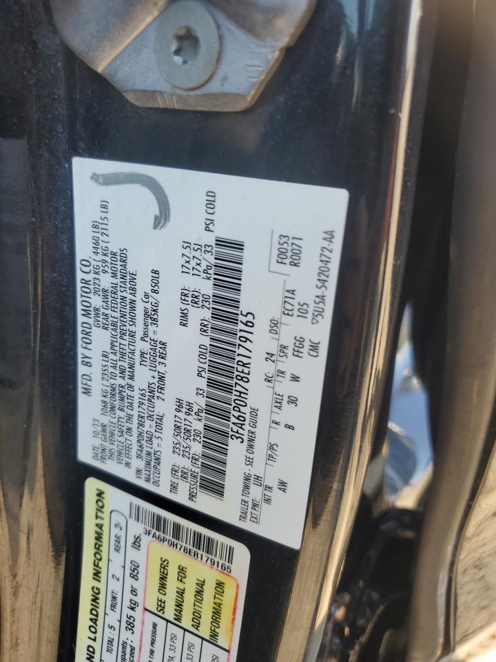 2014 Ford Fusion Se VIN: 3FA6P0H78ER179165 Lot: 69271615