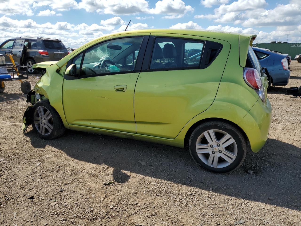 2013 Chevrolet Spark 1Lt green null gasoline KL8CD6S94DC610786 photo #3