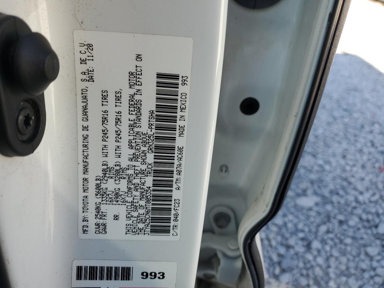 2021 Toyota Tacoma Double Cab VIN: 3TYAZ5CN6MT005354 Lot: 70816115