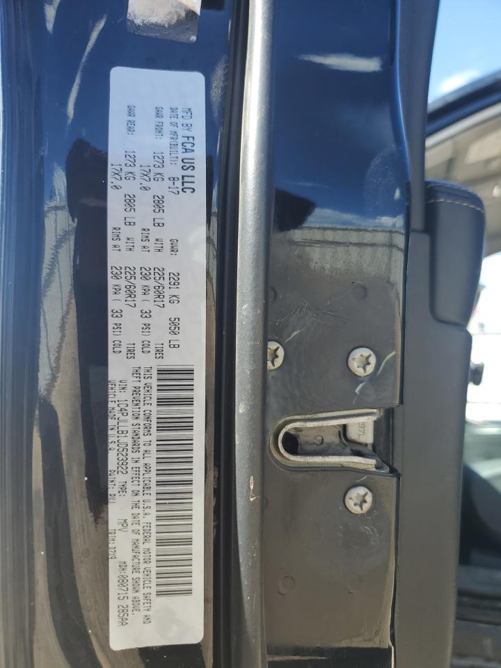 2018 Jeep Cherokee Latitude Plus VIN: 1C4PJLLB1JD523922 Lot: 69888285