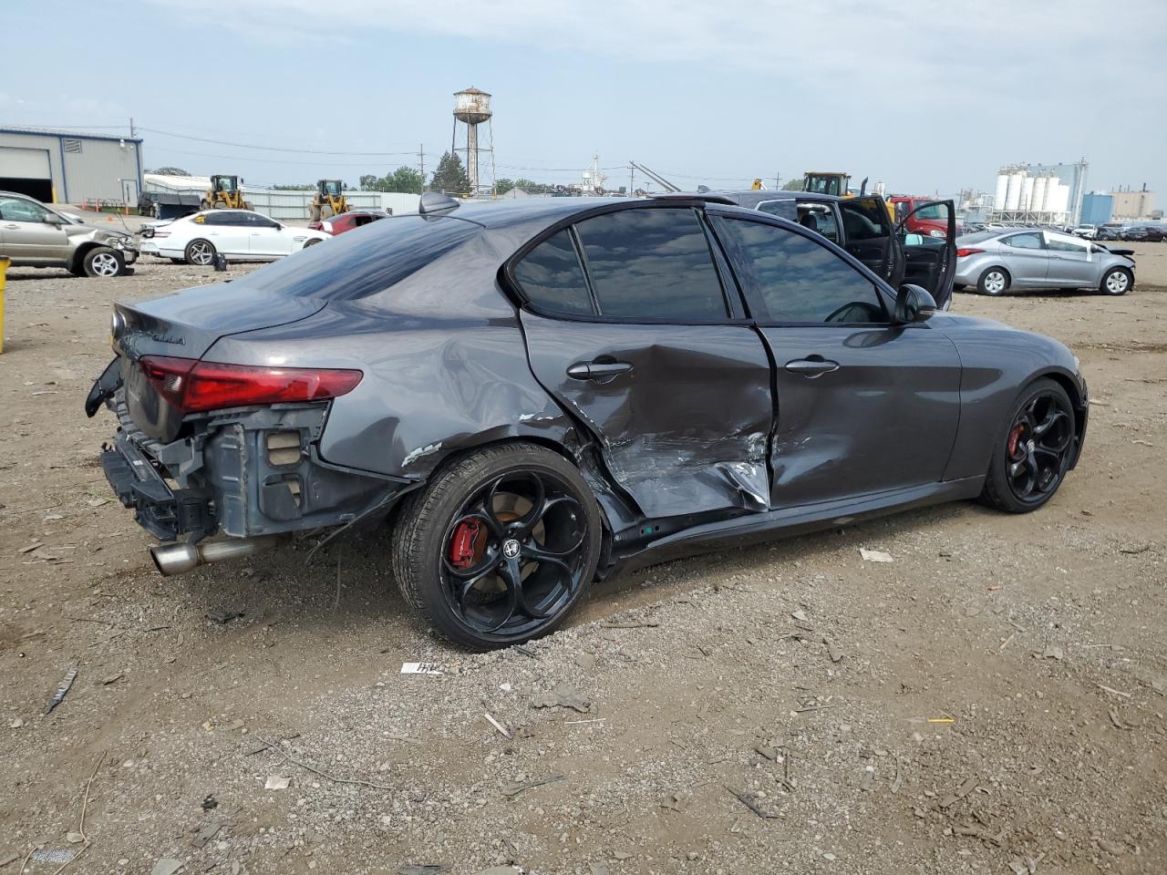 2020 Alfa Romeo Giulia Ti grey null gas ZARFAMBN5L7636907 photo #4