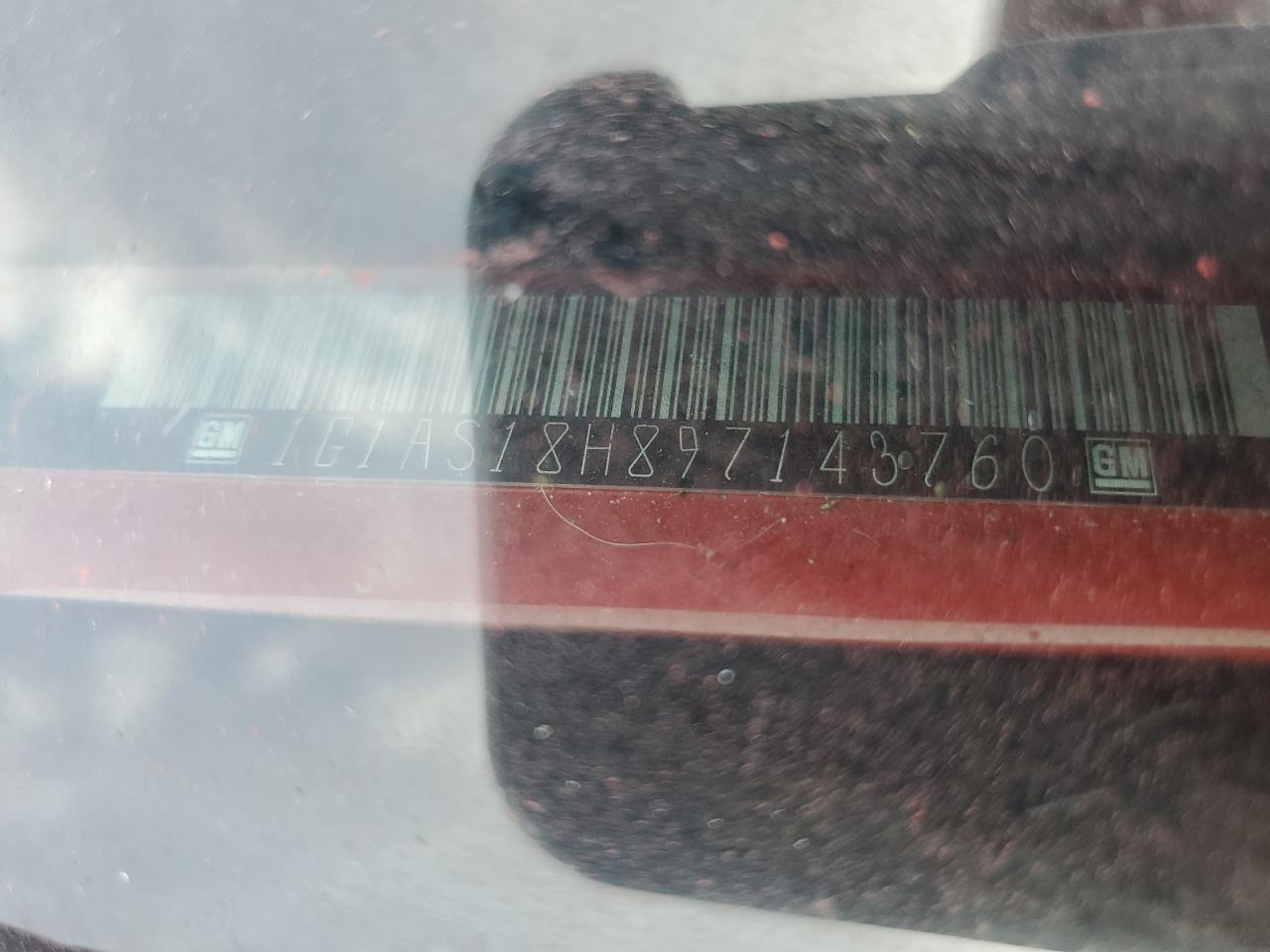 2009 Chevrolet Cobalt Ls VIN: 1G1AS18H897143760 Lot: 70677945