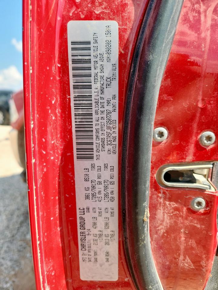 2015 Ram 2500 Laramie VIN: 3C6TR5FJ8FG507787 Lot: 69406375