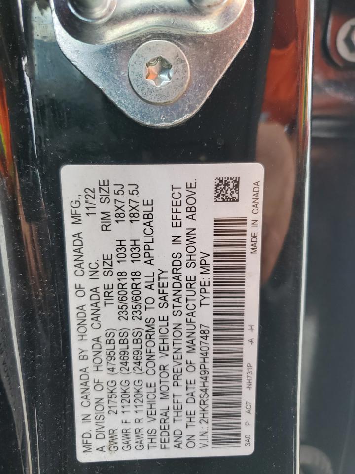 2023 Honda Cr-V Ex VIN: 2HKRS4H49PH407487 Lot: 68913465