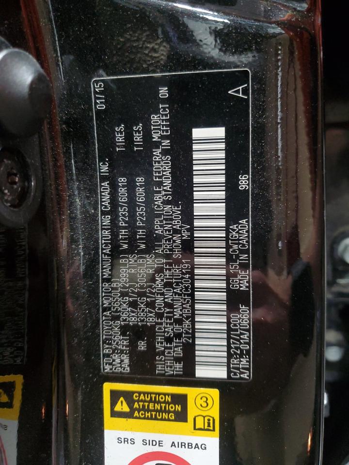 2015 Lexus Rx 350 Base VIN: 2T2BK1BA5FC304191 Lot: 68685835