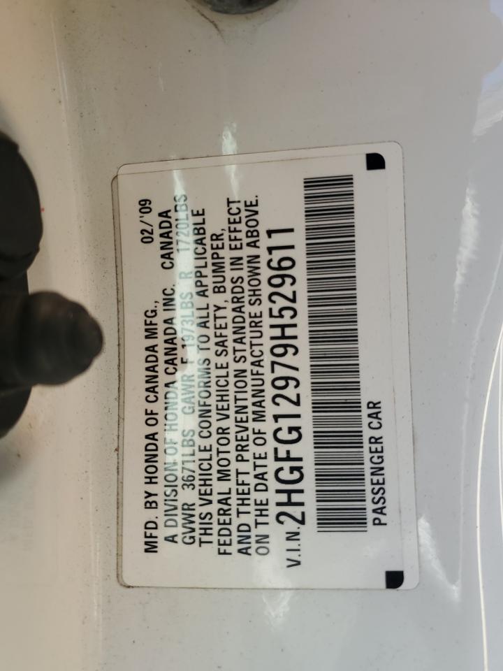 2009 Honda Civic Lx VIN: 2HGFA16519H307235 Lot: 67108745