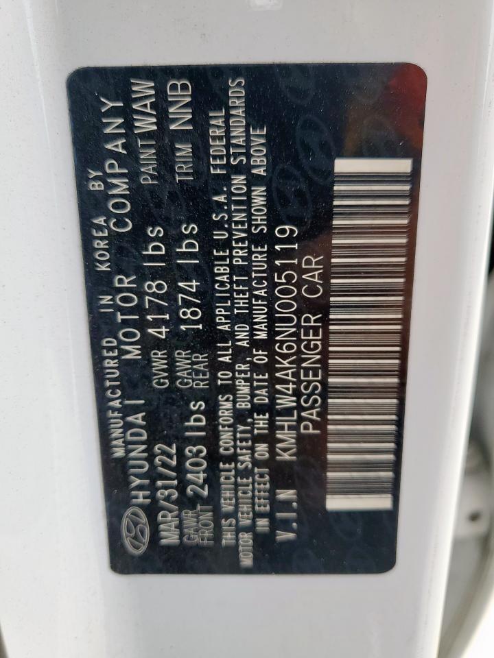 2022 Hyundai Elantra N VIN: KMHLW4AK6NU005119 Lot: 70282905