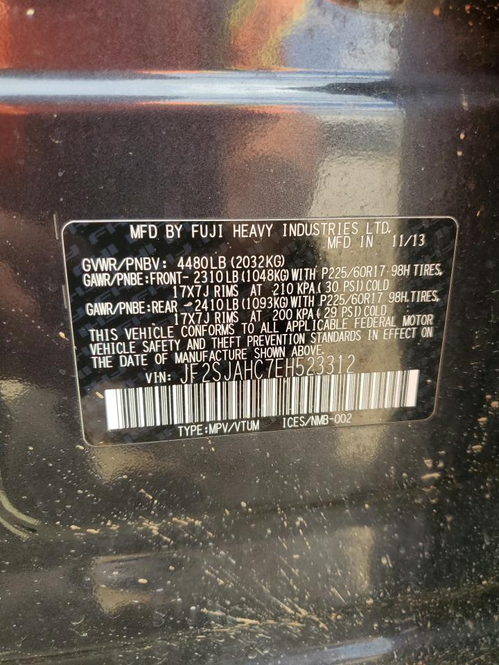 2014 Subaru Forester 2.5I Limited VIN: JF2SJAHC7EH523312 Lot: 67603465