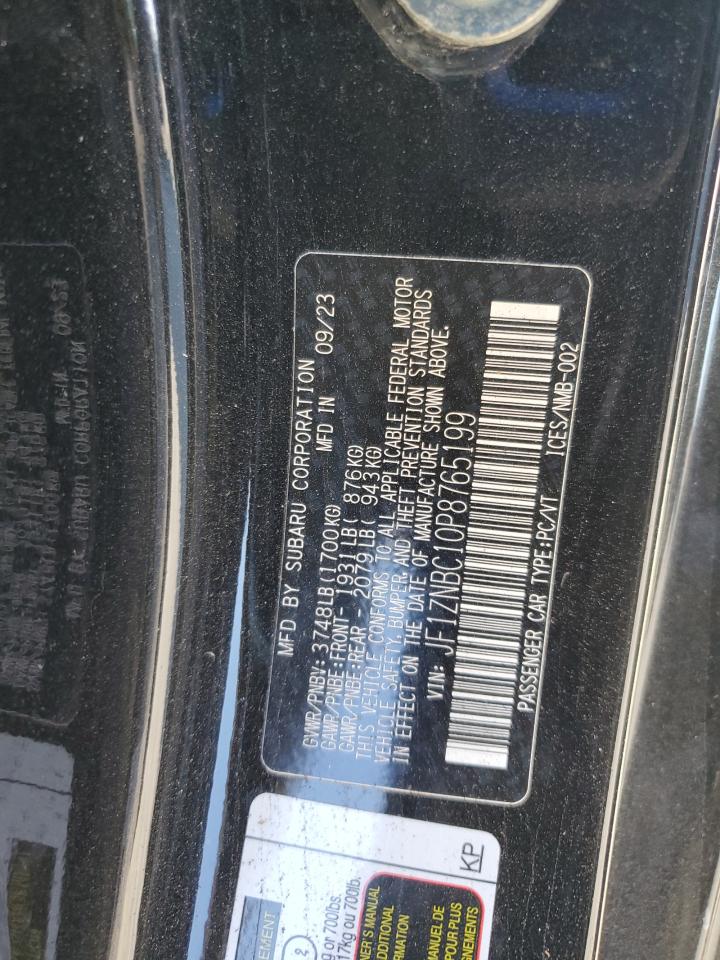 2023 Toyota Gr 86 VIN: JF1ZNBC10P8765199 Lot: 70759465