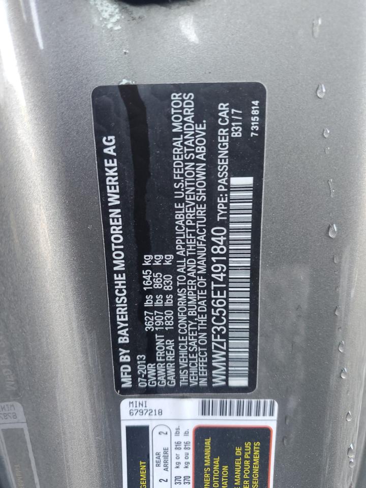 WMWZF3C56ET491840 2014 Mini Cooper Clubman