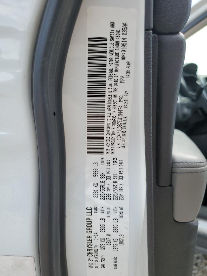 2014 Jeep Cherokee Limited VIN: 1C4PJLDB7EW194474 Lot: 89862645