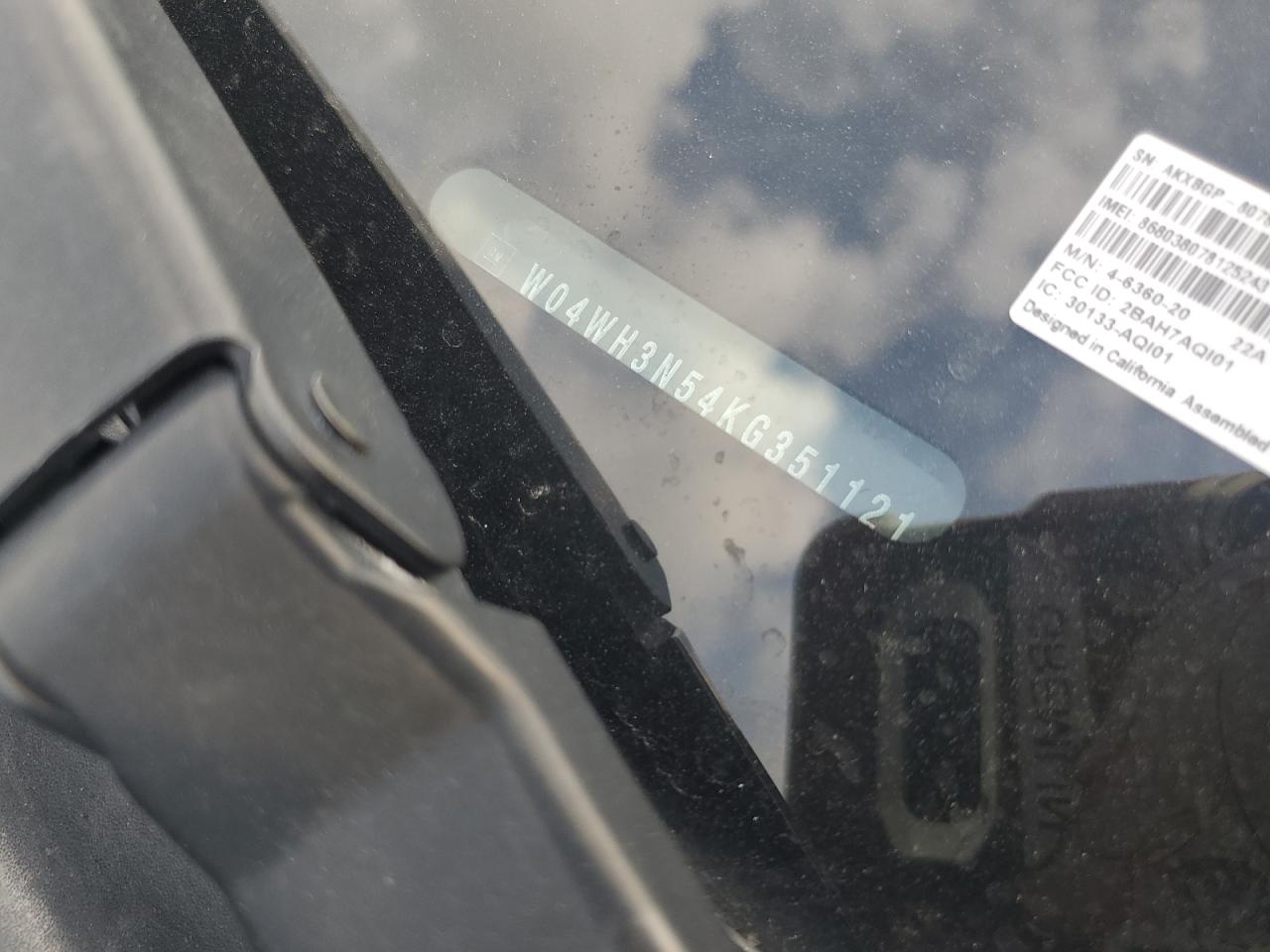 2019 Buick Cascada Premium VIN: W04WH3N54KG351121 Lot: 70889195