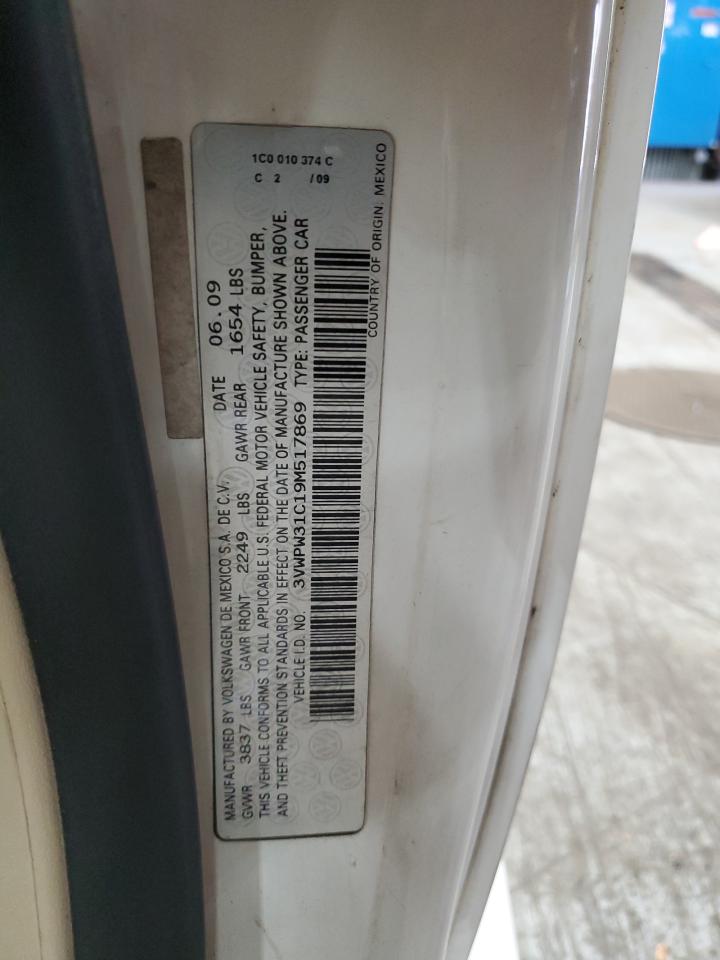 2009 Volkswagen New Beetle S VIN: 3VWPW31C19M517869 Lot: 69799315