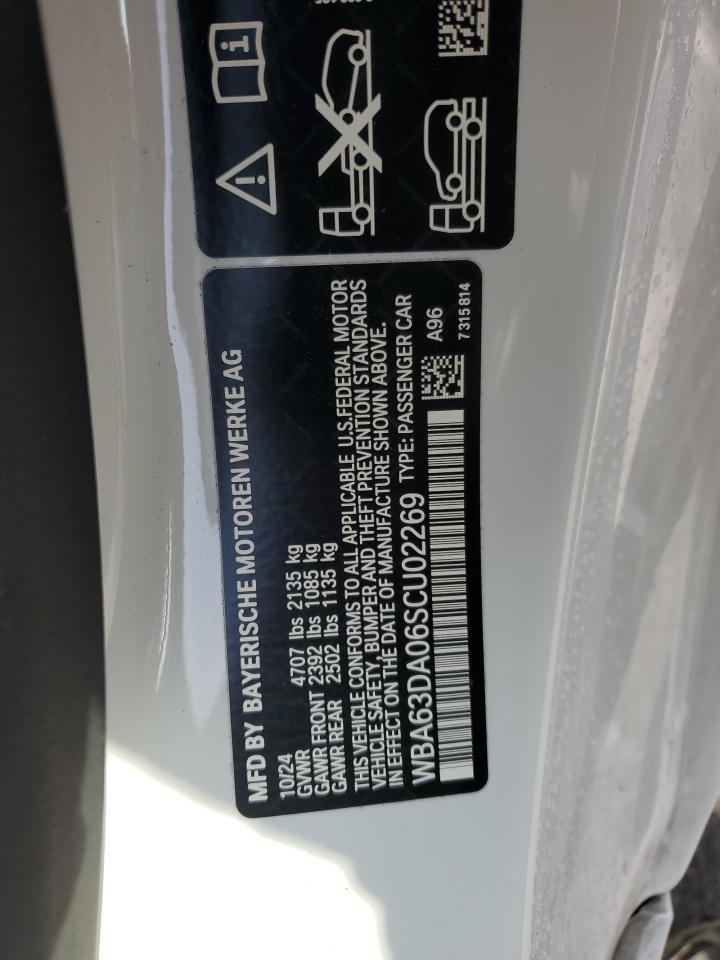 2025 BMW 430Xi VIN: WBA63DA06SCU02269 Lot: 68194835