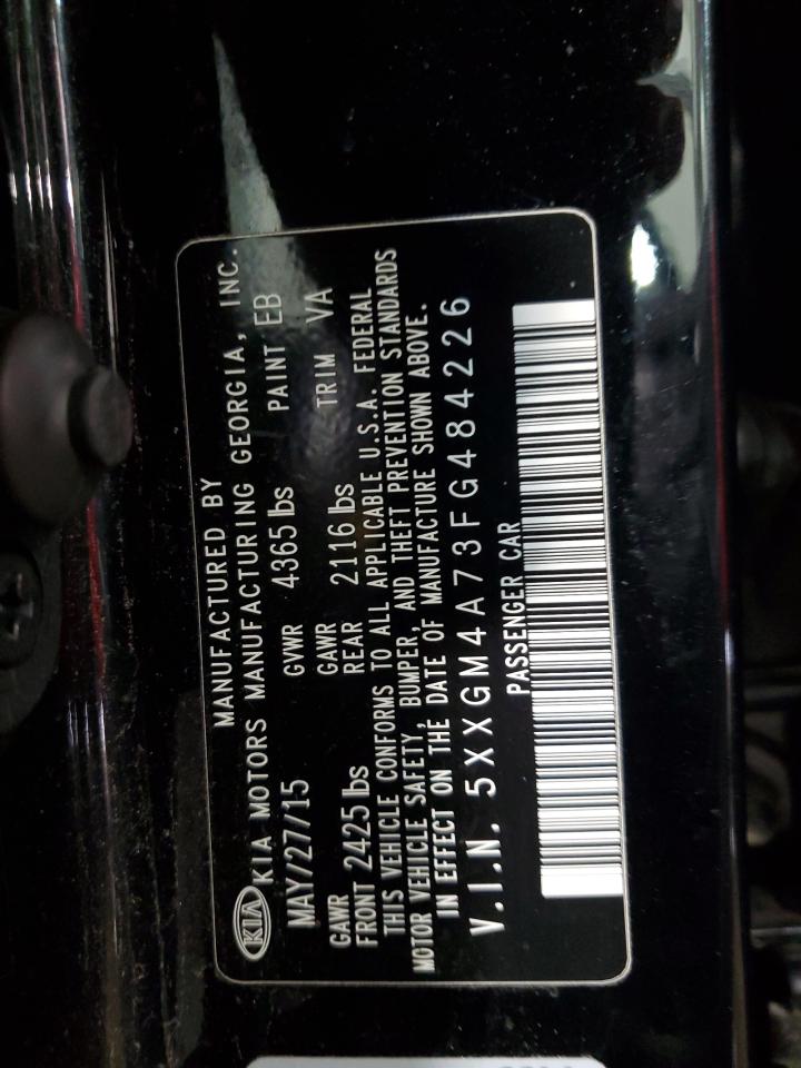 2015 Kia Optima Lx VIN: 5XXGM4A73FG484226 Lot: 68660985