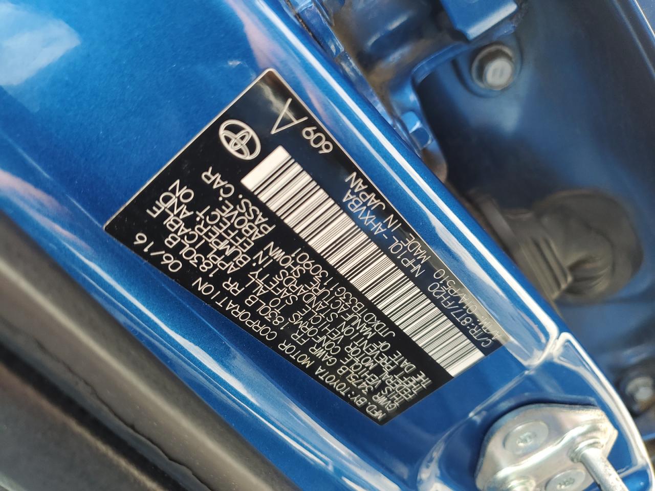 2016 Toyota Prius C VIN: JTDKDTB33G1130901 Lot: 69456905