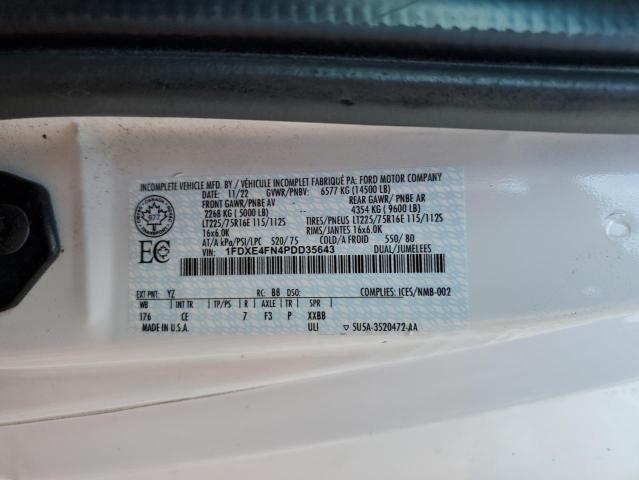 2023 FORD ECONOLINE E450 SUPER DUTY CUTAWAY VAN  