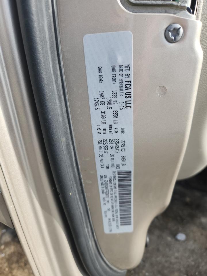 2015 Dodge Grand Caravan Se VIN: 2C4RDGBG7FR660727 Lot: 69992055