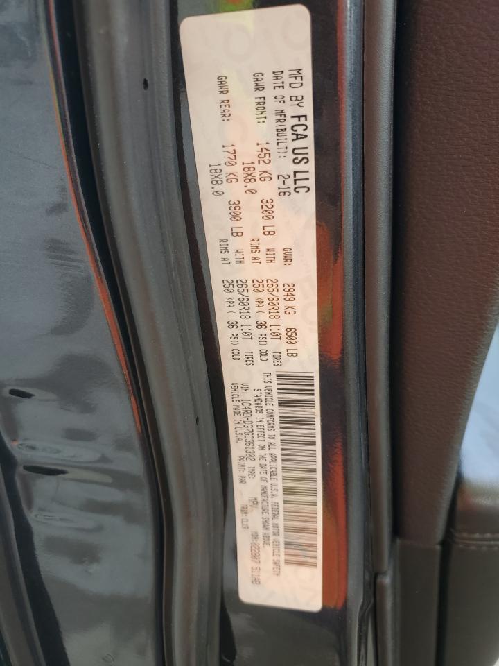 2016 Dodge Durango Limited VIN: 1C4RDHDG7GC361302 Lot: 69209145