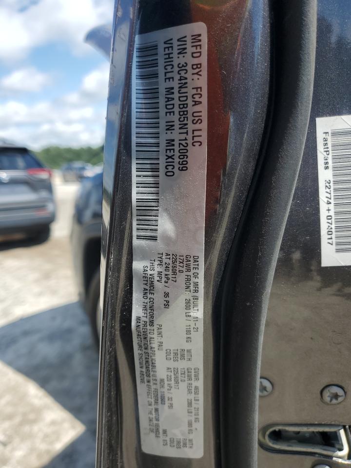 2022 Jeep Compass Latitude VIN: 3C4NJDBB5NT120699 Lot: 67917745