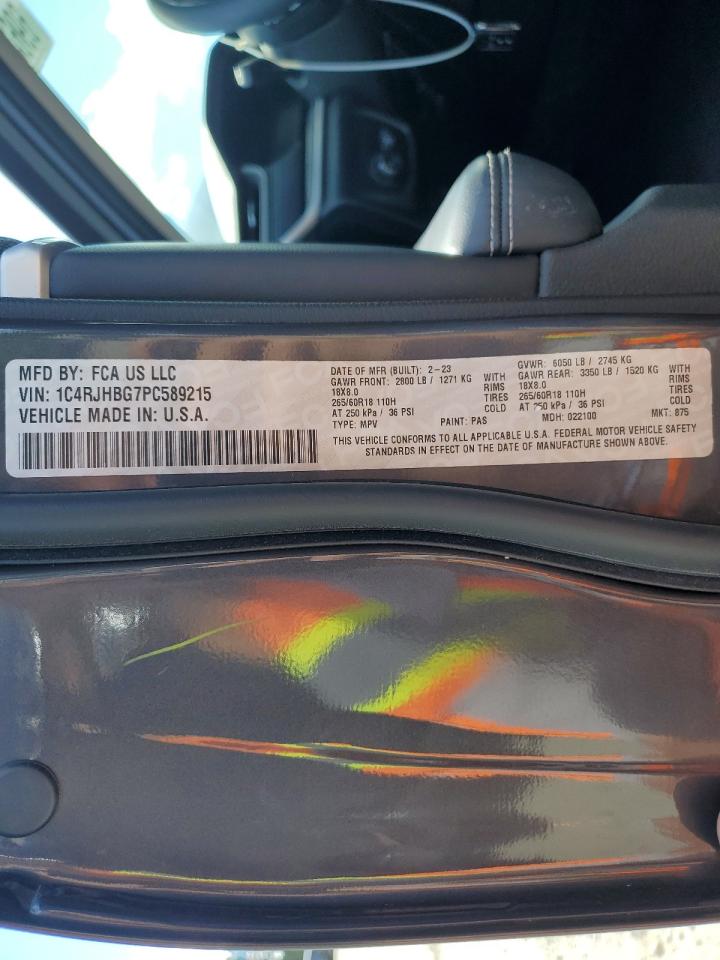 2023 Jeep Grand Cherokee Limited VIN: 1C4RJHBG7PC589215 Lot: 69637215