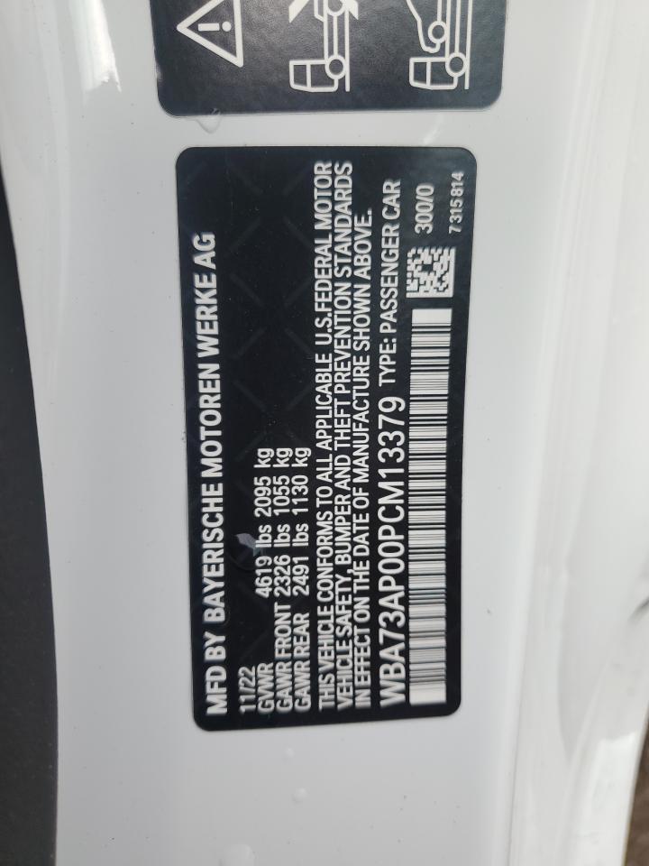 2023 BMW 430Xi VIN: WBA73AP00PCM13379 Lot: 68164165