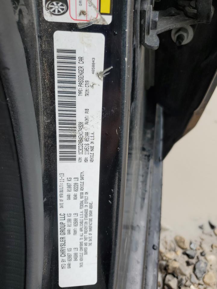 2014 Dodge Avenger Se VIN: 1C3CDZAB4EN174920 Lot: 70875185