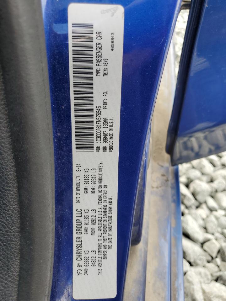 2015 Chrysler 200 Limited VIN: 1C3CCCAB1FN576945 Lot: 70930135