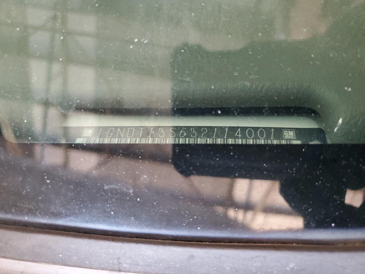 2003 Chevrolet Trailblazer VIN: 1GNDT13S632114001 Lot: 67482215