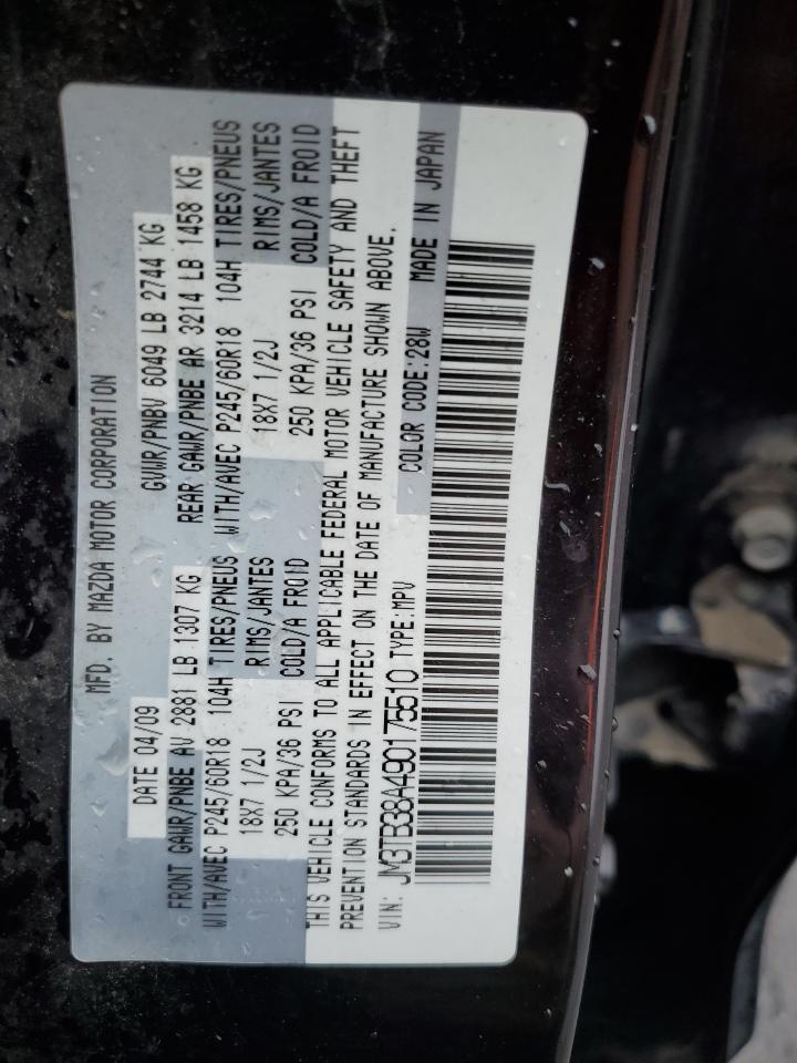 2009 Mazda Cx-9 VIN: JM3TB38A490175510 Lot: 70334275