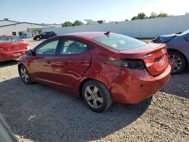 Sedans HYUNDAI ELANTRA 2012 Czerwony