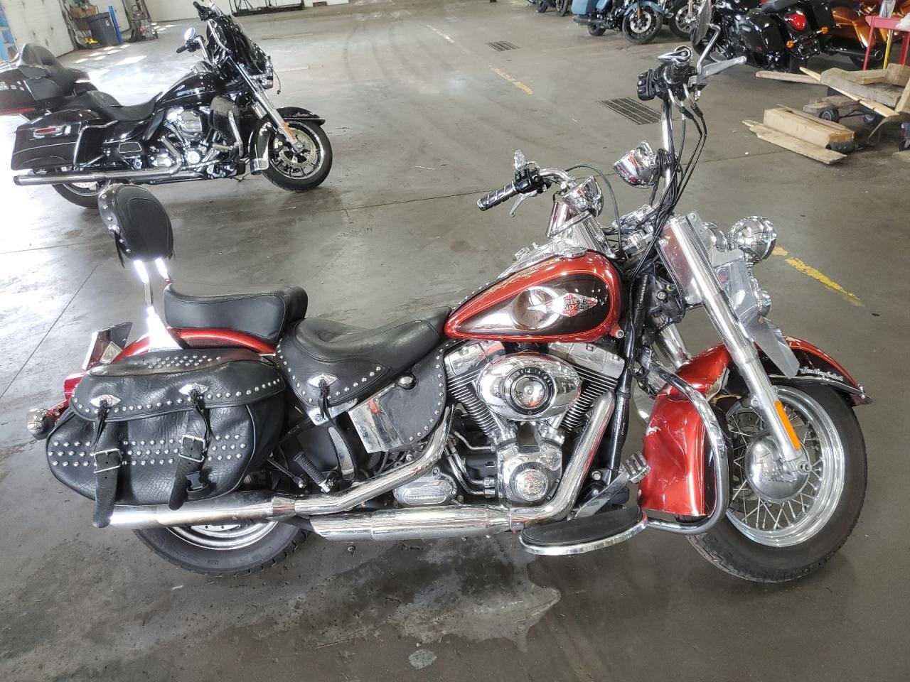 2013 Harley-Davidson Flstc Heritage Softail Classic red null gas 1HD1BWV15DB029926 photo #1