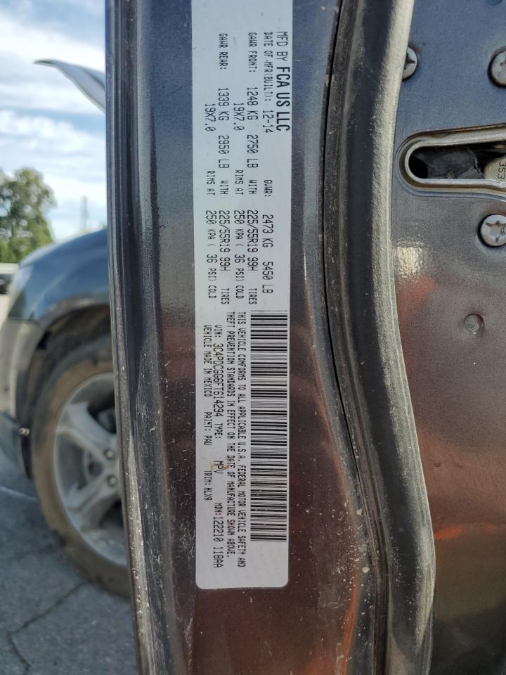 2015 Dodge Journey Crossroad VIN: 3C4PDCGG6FT614294 Lot: 70920985