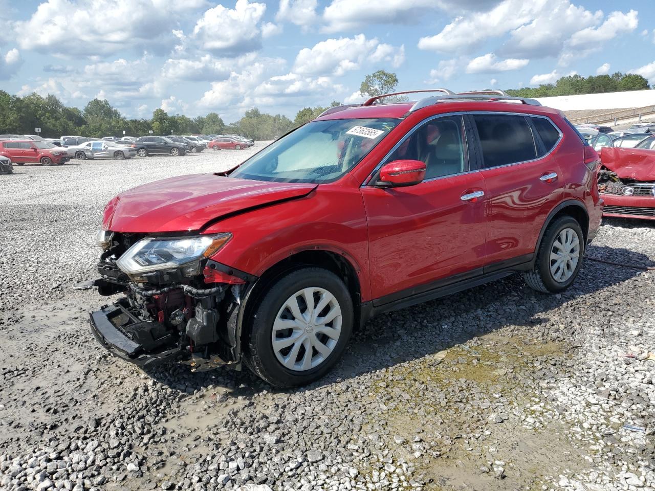 2017 Nissan Rogue S red null gas JN8AT2MT2HW388406 photo #1
