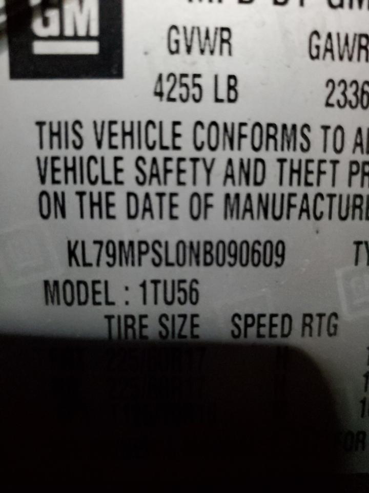 2022 Chevrolet Trailblazer Lt VIN: KL79MPSL0NB090609 Lot: 71293435