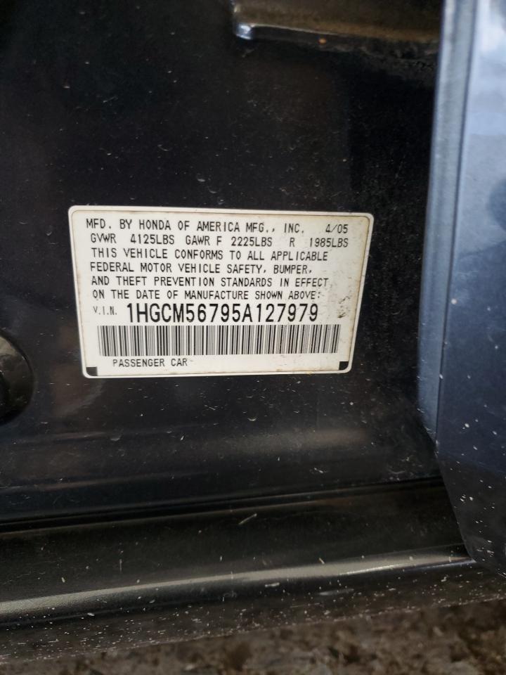 2005 Honda Accord Ex VIN: 1HGCM56795A127979 Lot: 68105835