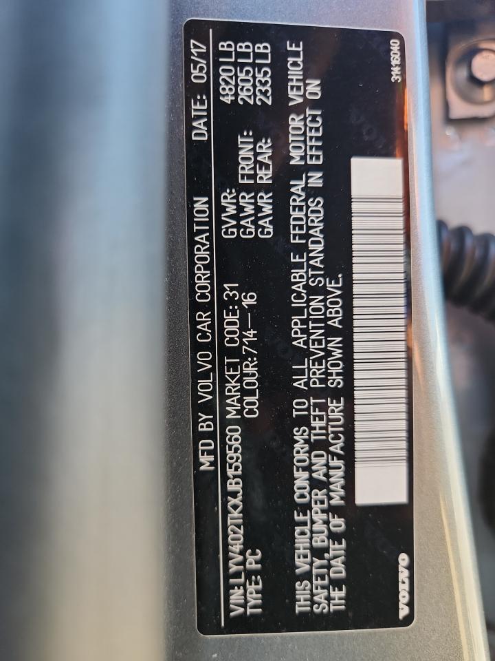 2018 Volvo S60 Inscription VIN: LYV402TKXJB159560 Lot: 68019575