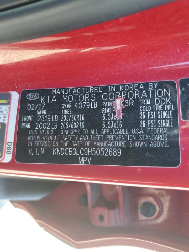 2017 Kia Niro Fe VIN: KNDCB3LC9H5052689 Lot: 69797165