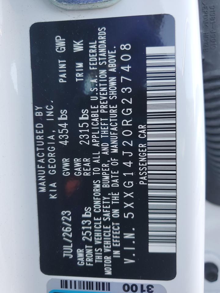 2024 Kia K5 Lxs VIN: 5XXG14J20RG237408 Lot: 70040835