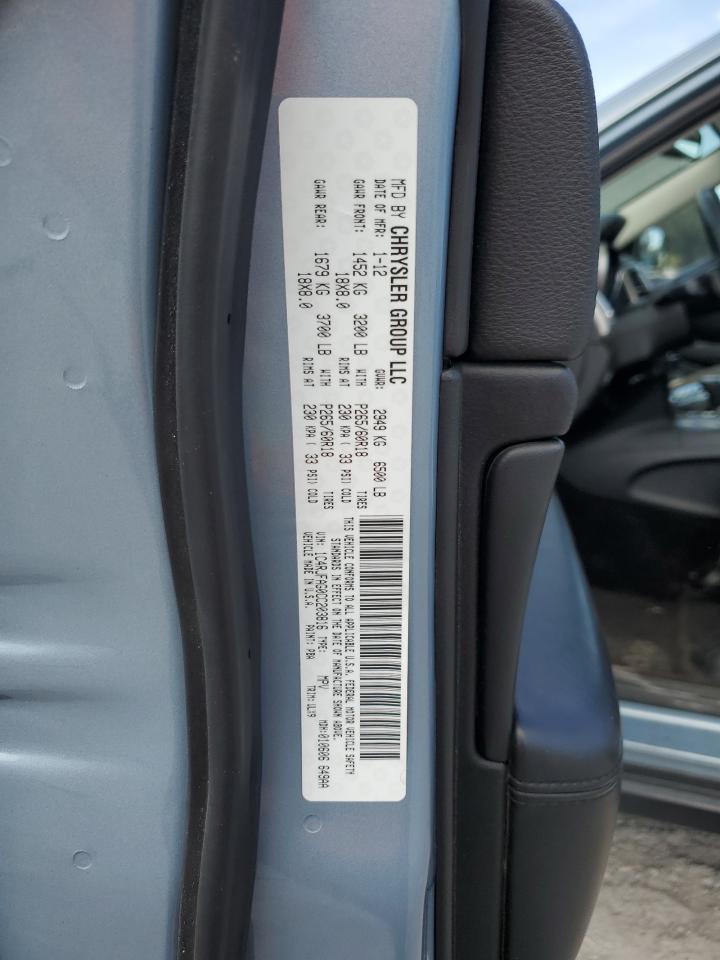 2012 Jeep Grand Cherokee Laredo VIN: 1C4RJFAG0CC203816 Lot: 70247975