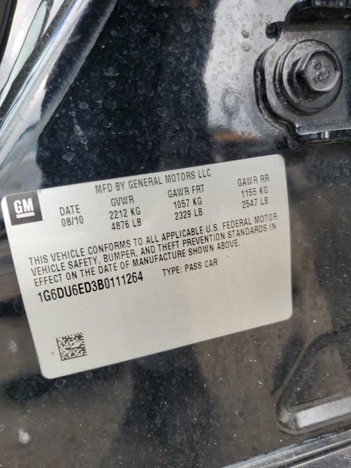 2011 Cadillac Sts VIN: 1G6DU6ED3B0111264 Lot: 67480075